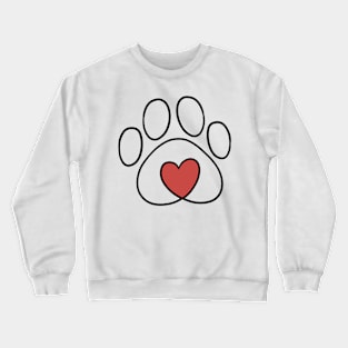 Pet Love Outline Crewneck Sweatshirt